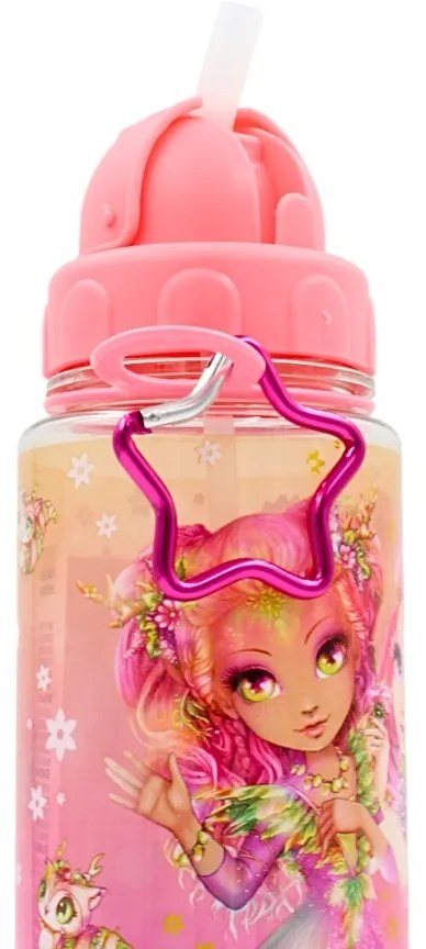 Sticlă de apă cu agățătoare stea, personaj Hazelia&amp;Petulia, 500 ml, Nebulous Star