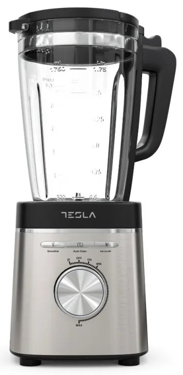 Blender Tesla BL601BX, 1400W, Sticla 1.75 L, Pulse, Incolor/Inox