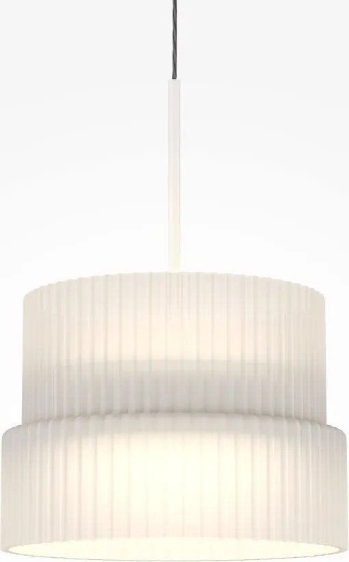 Lustra, Pendul LED cu sticla canelata Scala alb