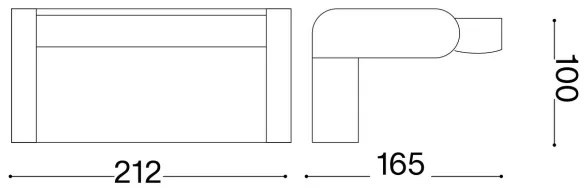 Aplică LED de exterior Ideal Lux SWIPE LED/21W/230V CRI 90 IP54 maro