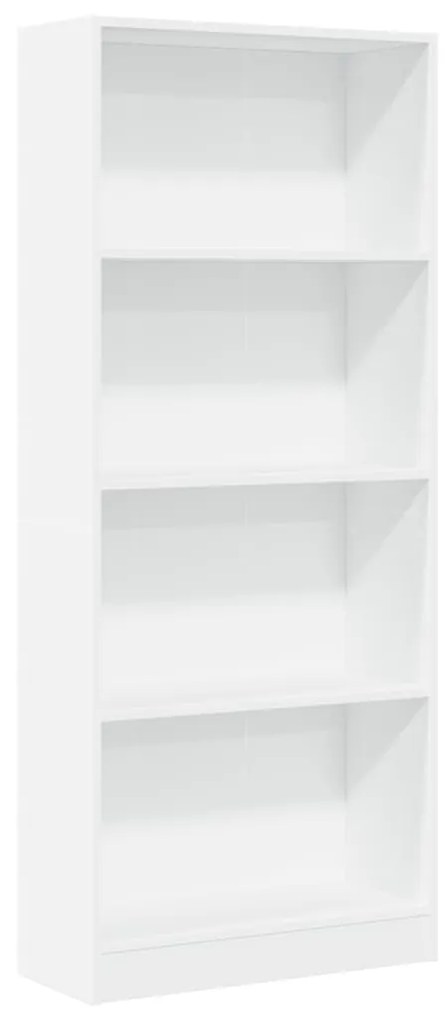 857812 vidaXL Bibliotecă, alb, 60x24x143 cm, lemn prelucrat