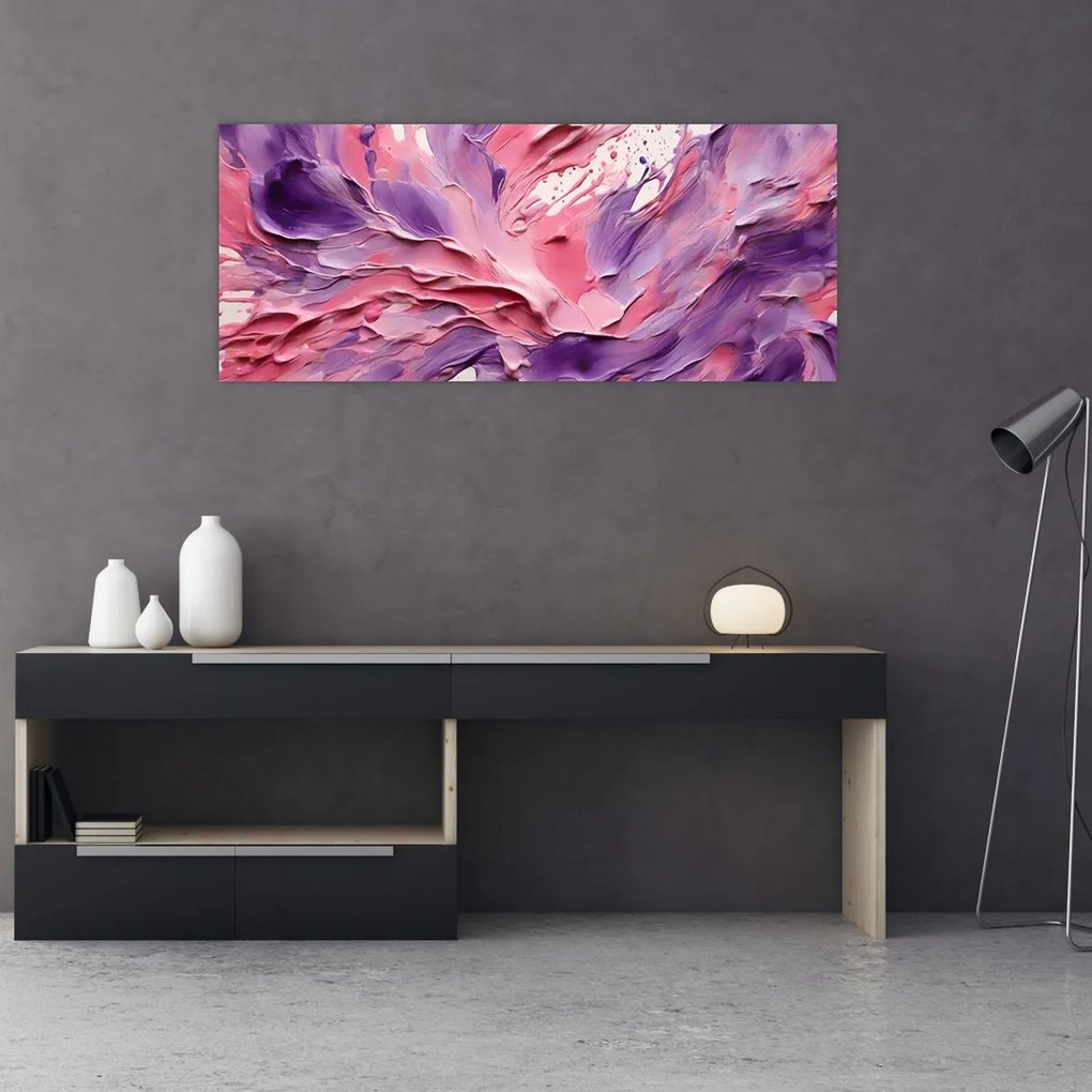 Tablou - Abstracție romantică (120x50 cm)