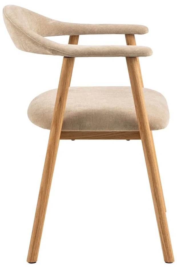 Scaun de dining bej/în culoare naturală Addi – Actona