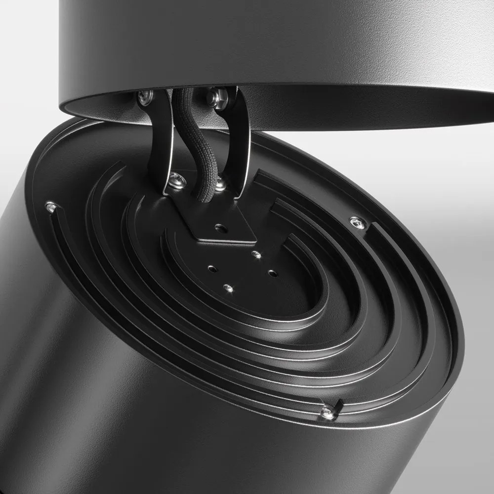 Spot LED aplicat ajustabil Yin negru