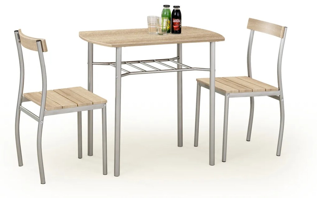 Set masa Lance + 2 scaune stejar sonoma