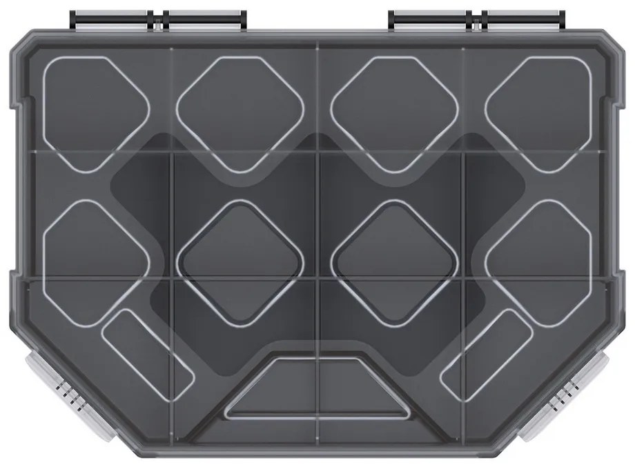 Organizator 19,5 x 14,2 x 4 cm, separatoare, negru