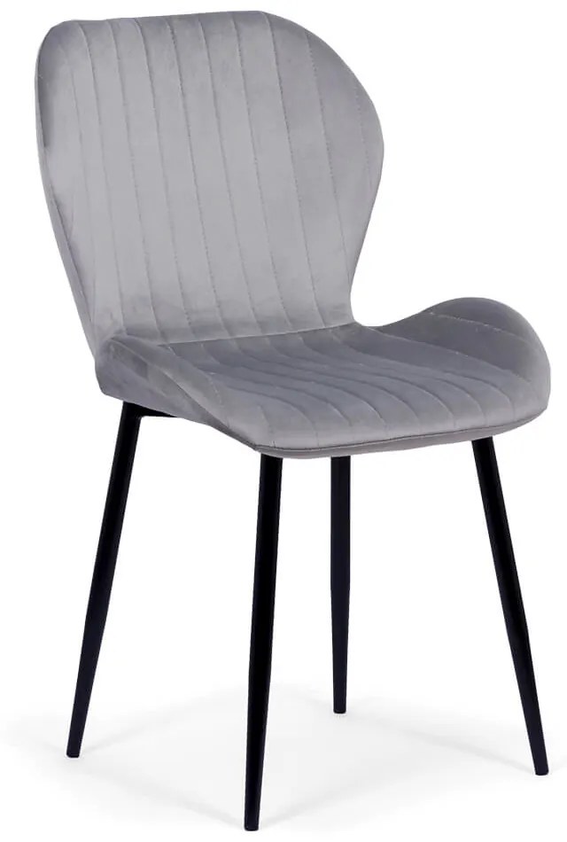 Scaun living din catifea BUC 248U gri