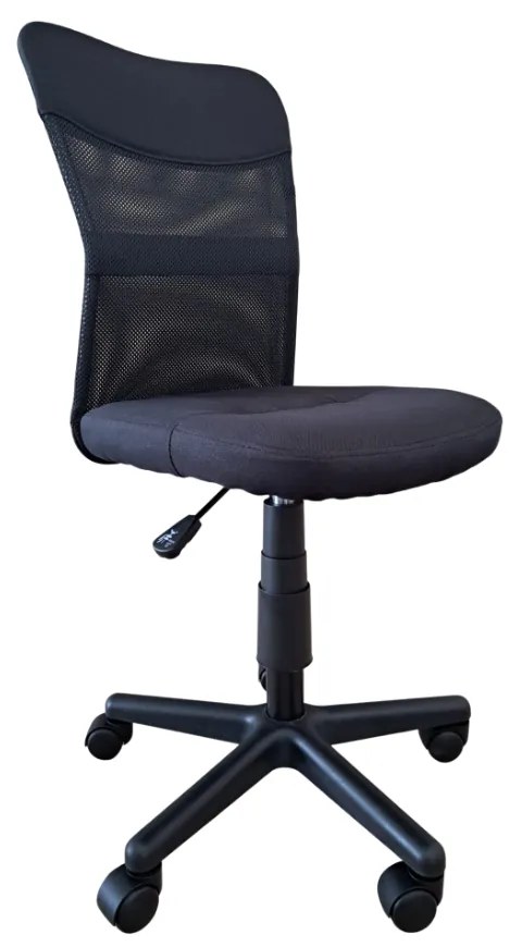 Scaun de birou Norman, textil+mesh, negru