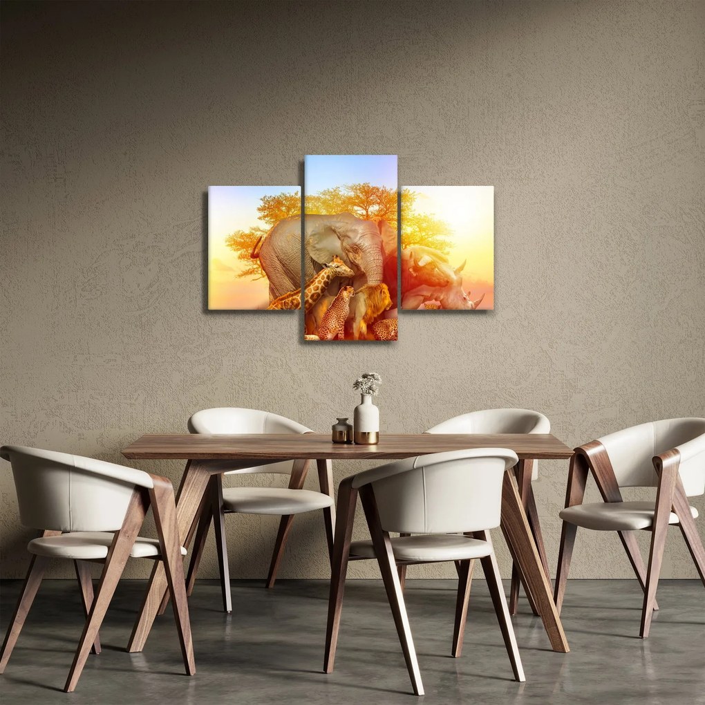 Tablou - Animale africane (90x60 cm)