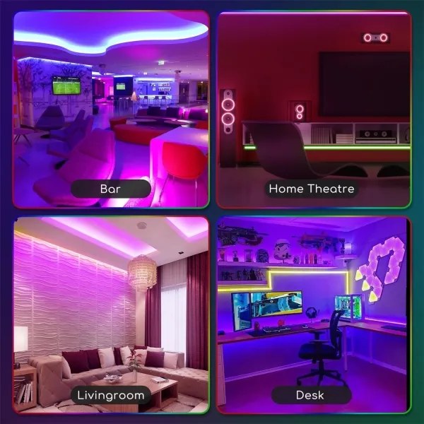 Bandă LED RGB dimabilă de exterior Aigostar 3m LED/24W/12/230V IP65 + telecomandă