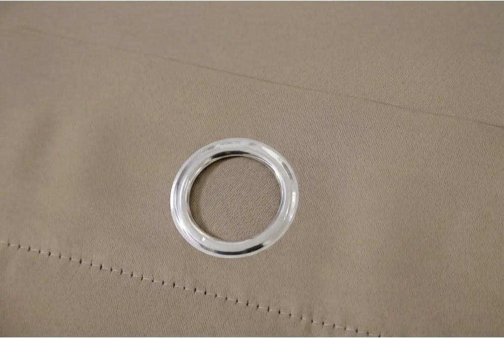 Draperie bej OXFORD 140x250 cm Agatat: Inele metalice