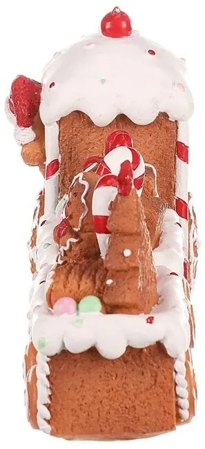 Decorațiuni de Crăciun Trenuleț din turtă dulce cudouă vagoane, poliresină