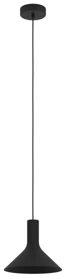 Lustră pe cablu Eglo 390218 MORESCANA 1xE27/28W/230V negru