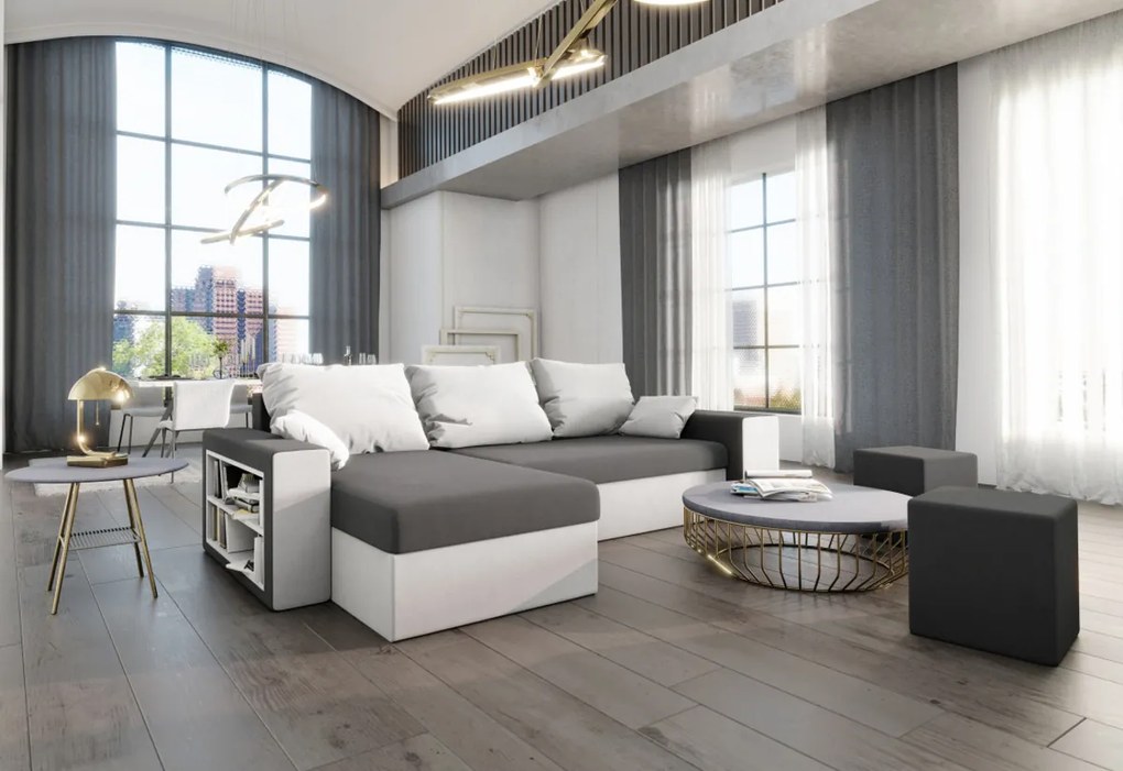 Supermobel Colțar extensibil VEGAS, 253x72x145, rainbow 20/05