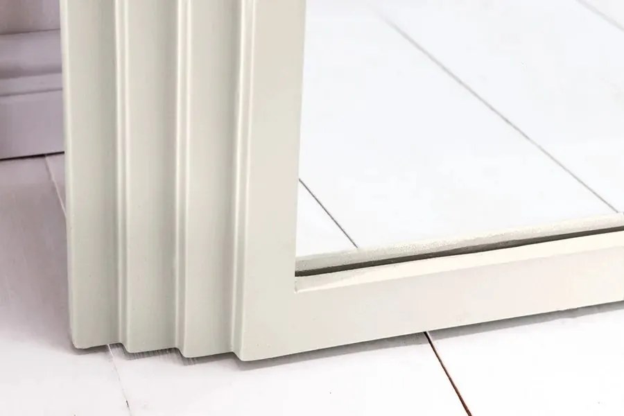 Oglinda de perete decorativa Art Deco 160cm, alb