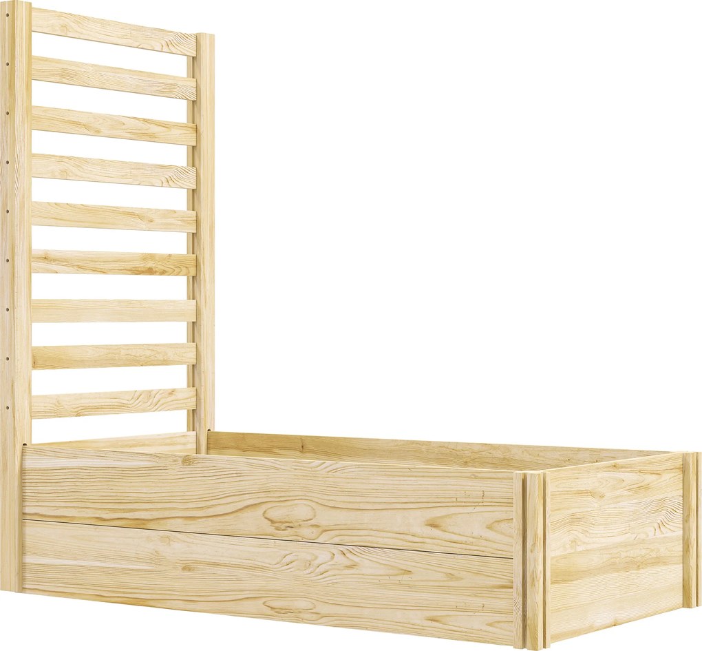 Outsunny Strat pentru Grădină Înălțat cu Fund Deschis, 115x60x110 cm, Lemn Natural | Aosom Romania