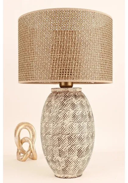 Lampă de masă RAMZES 1xE27/40W/230V, bej