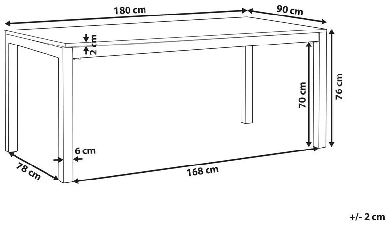 Masă de grădină Grosso (grafit) (blat granit copt). 1010103