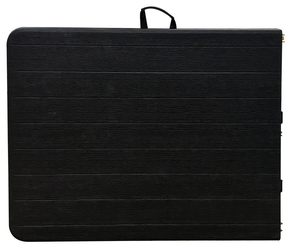 Autronic Masă de grădină, metal, plastic, negru,AZ-K100 3 BK