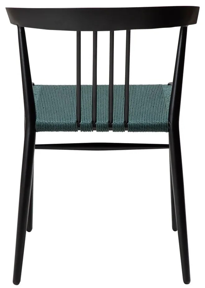 Scaun de dining negru/turcoaz Sava – DAN-FORM Denmark