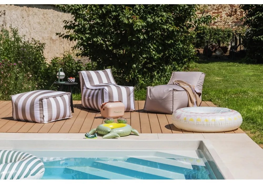 Beanbag pentru grădină alb-gri – Bonami Essentials