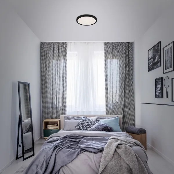 Plafonieră LED RUNA LED/18W/230V neagră Briloner 3048-015