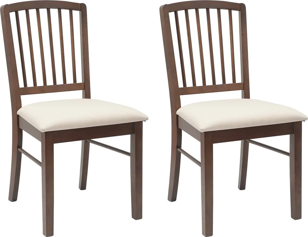 vidaXL Scaune de dining 2 pcs Maro deschis 50 x 52,5 x 91 cm