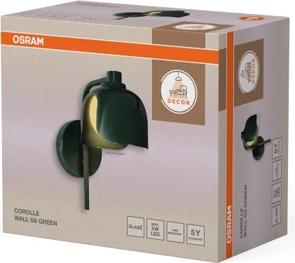 Osram - Lampă de perete DECOR COROLLE 1xG9/20W/230V verde