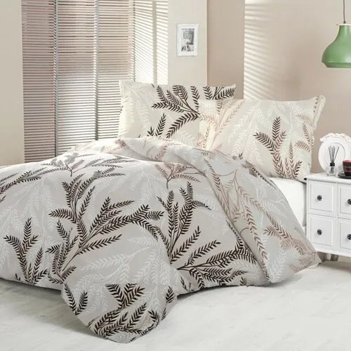 Kvalitex Satin lenjerie de pat Luxury Collection Oksia bej, 140 x 220 cm, 70 x 90 cm