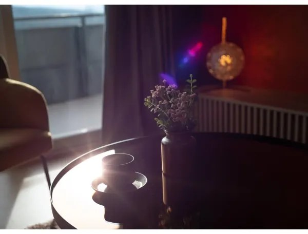 Lampă de masă JUNO 1xE27/7W/230V bej/auriu Klausen 108003