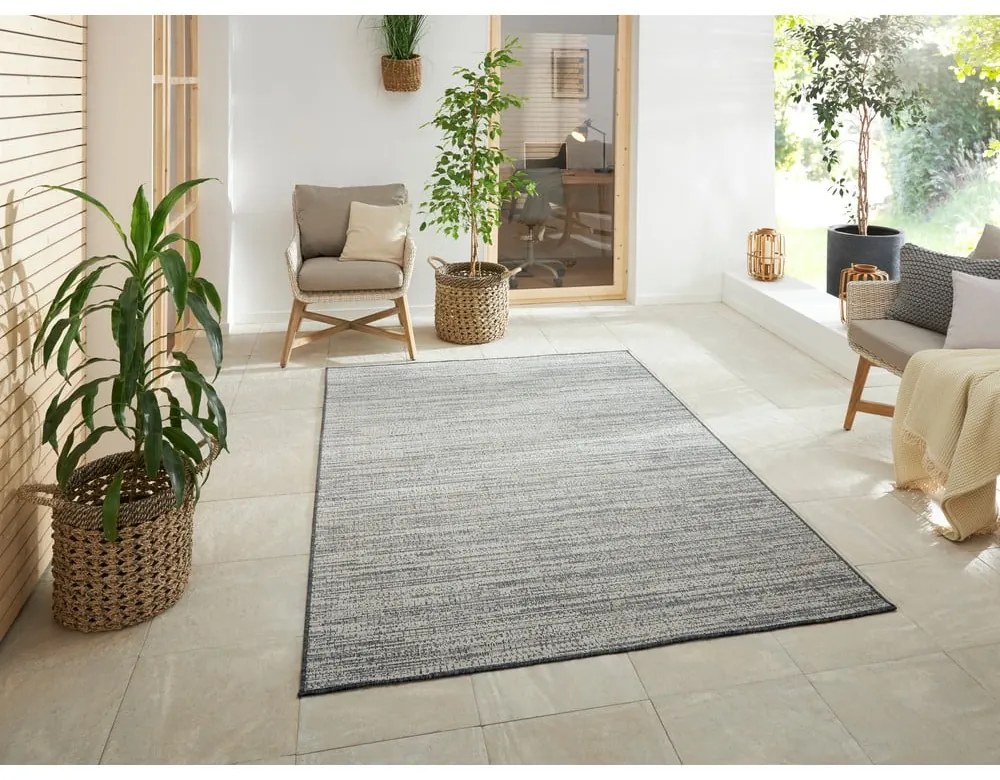 Covor de exterior gri de tip traversă 250x80 cm Gemini - Elle Decoration
