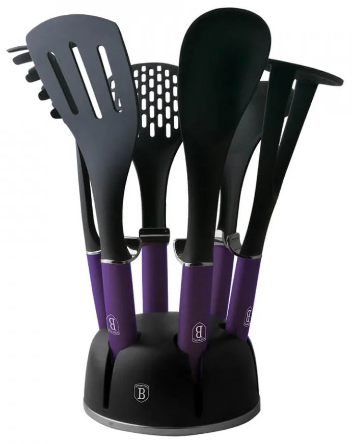 Set ustensile de bucatarie (7 piese) Metallic Line Royal Purple Edition Berlinger Haus BH 6246