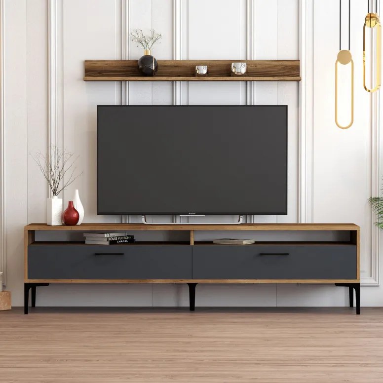 Comoda TV Istanbul - Walnut, Antracit