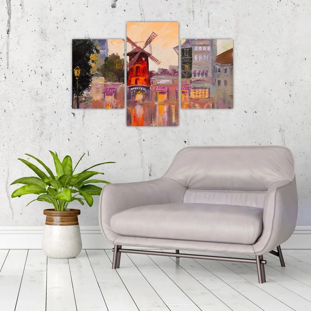 Tablou - Moulin rouge, Paris, Franța (90x60 cm)