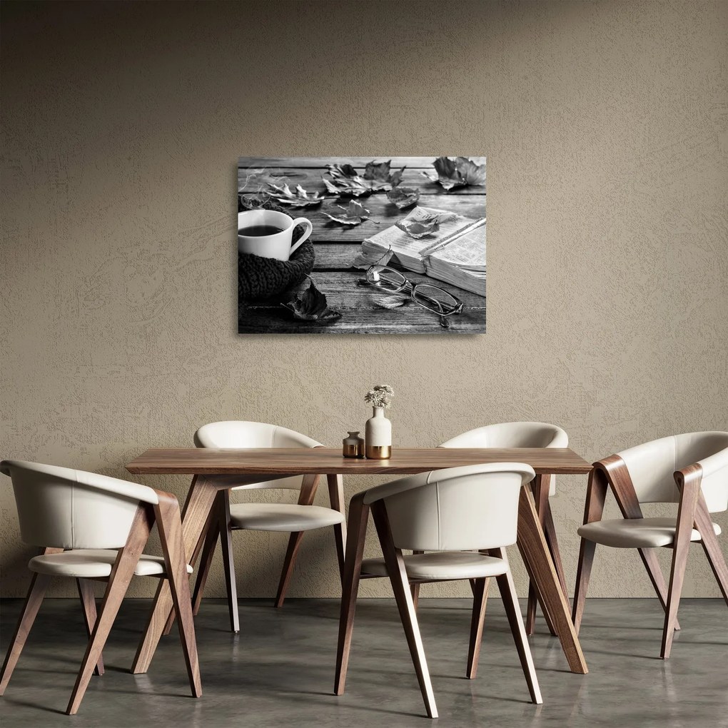 Tablou pe sticlă - O zi liniștită de toamnă (70x50 cm)