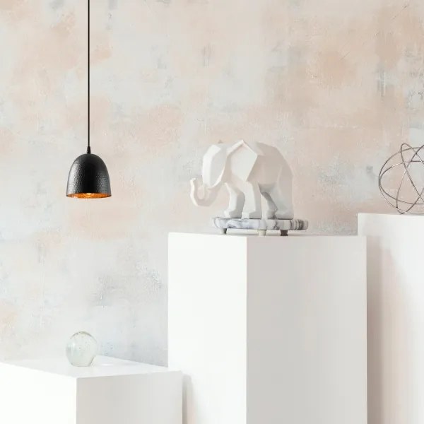 Lustră suspendată pe cablu TATTOO, 1x E27/40W/230V, Ø 16 cm, negru