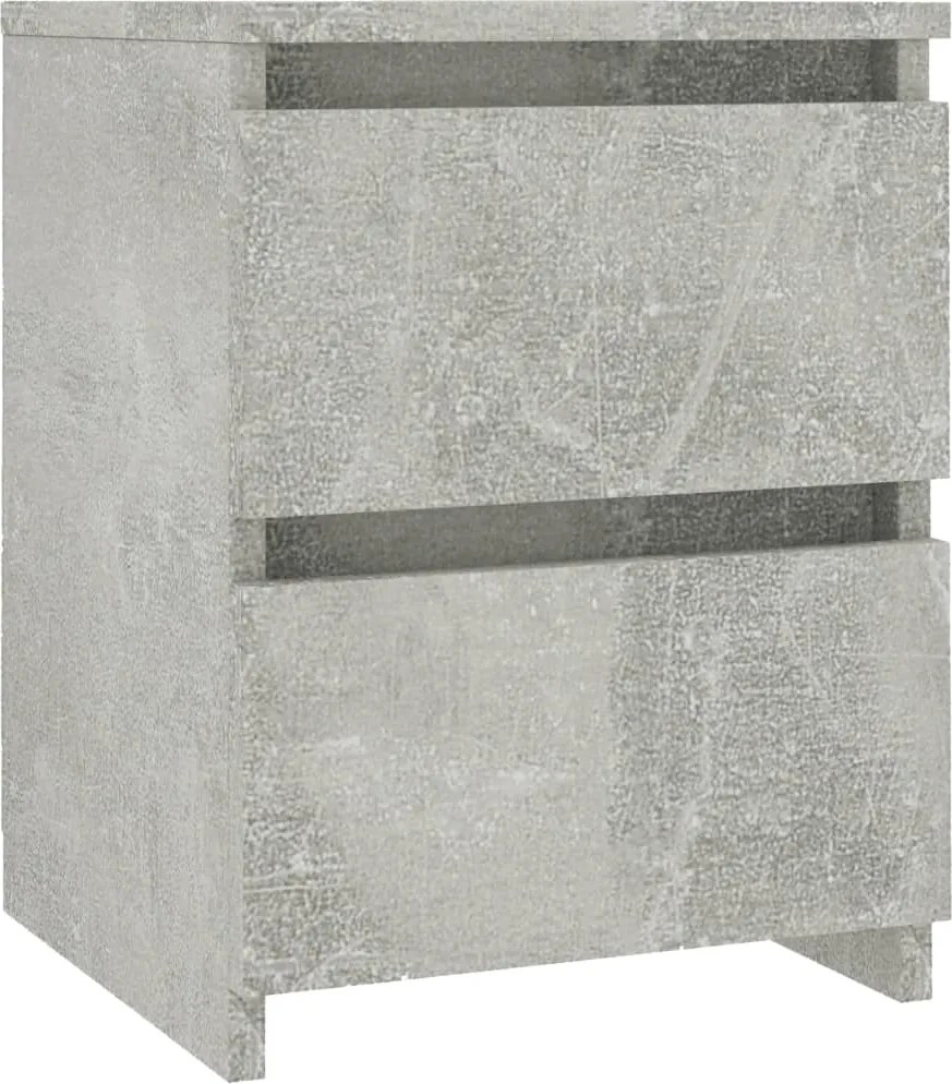 vidaXL Noptieră, gri beton, 30x30x40 cm, lemn prelucrat