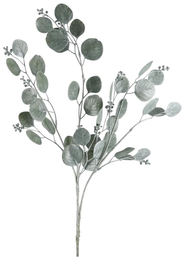 Crenguta floare artificiala Silberblatt, Fibre artificiale, Gri, 76 cm