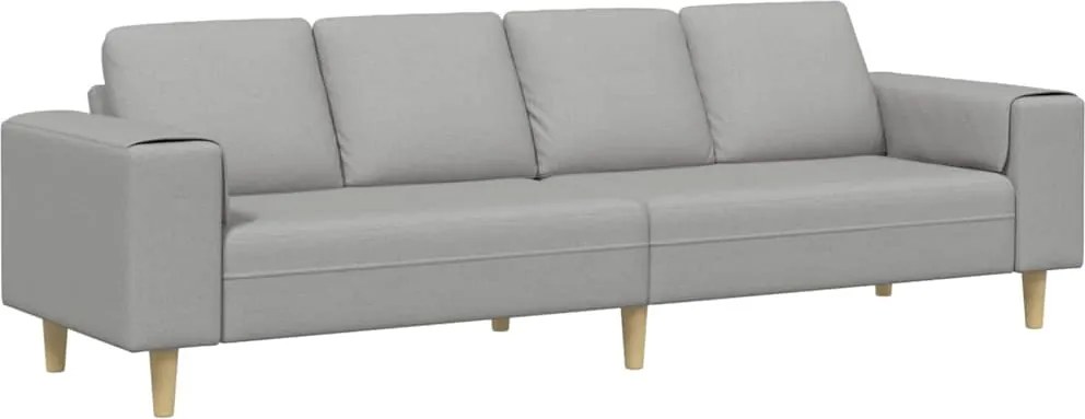 vidaXL Canapea pentru living Gri nori 250 x 77 x 76 cm Poliester