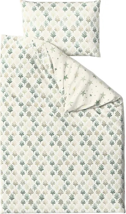 Lenjerie de pat din microfibra TREES & STARS verde Dimensiune lenjerie de pat: 70 x 90 cm | 140 x 220 cm