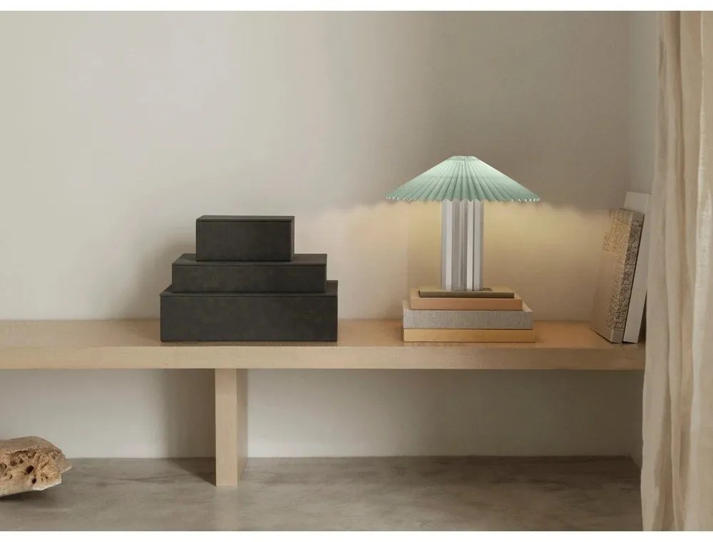 Cutii de depozitare gri-antracit 2 buc. din piele artificială cu capac, decorative 40x30x11 cm Sahla – Blomus