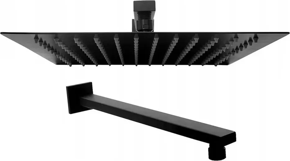 Palarie de dus patrata 300x300 mm Rea Square ultra slim negru