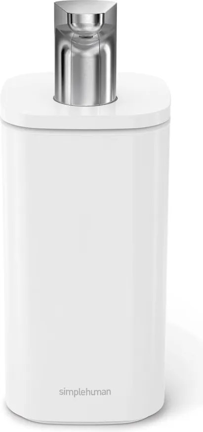 Dozator de săpun lichid alb din oțel 295 ml Pulse – simplehuman