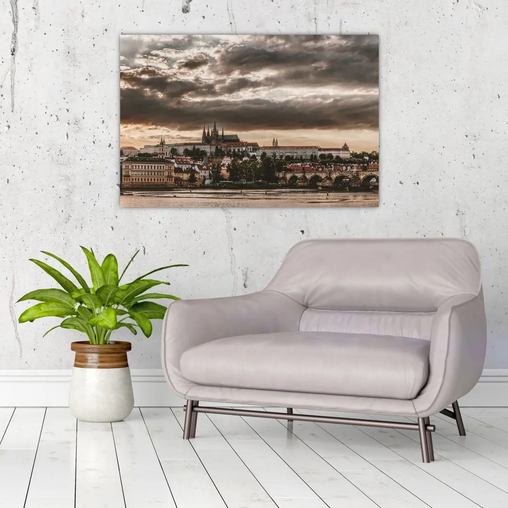 Tablou Castelului Praga în amurg (90x60 cm)