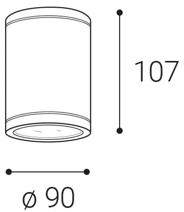 LED2-LED Spot exterior TUBO LED/10W/230V IP65 3000K/4000K/5700K negru