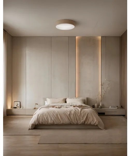 Plafonieră cu senzor Brilagi CLARE 3xE27/40W/230V d. 40 cm bej