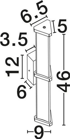 Aplica de perete LED 2700K PHEME auriu periat
