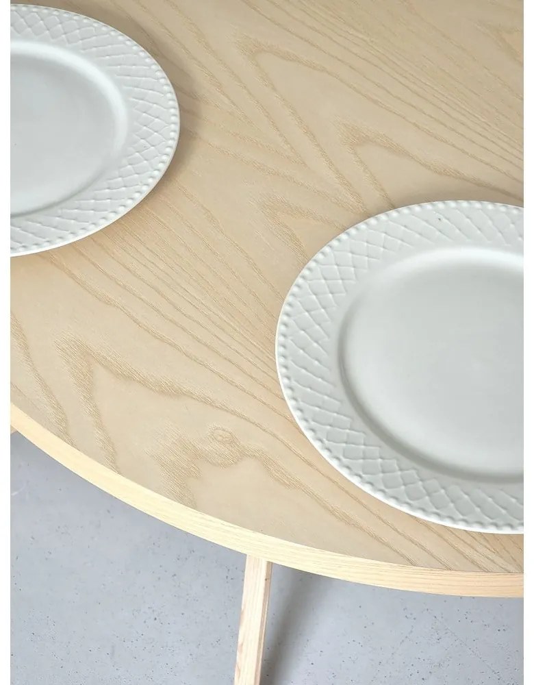 Masă de dining din lemn de frasin 90x90 cm Jubi – Ragaba