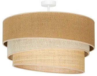 Lustră aplicată Duolla YUTE TRIO 3xE27/15W/230V d. 60 cm maro/gri/bej