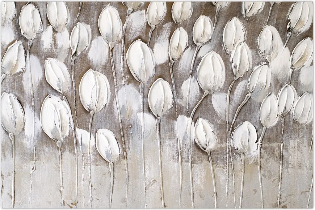 Tablou - Lalele structurate (90x60 cm)